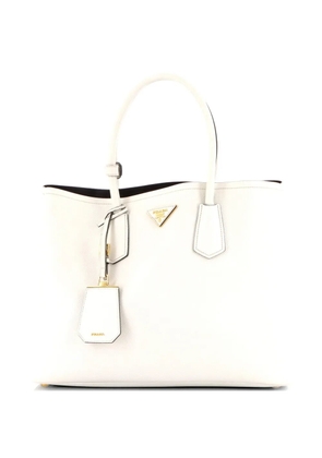 Prada Pre-Owned Cuir Double Saffiano Leather Medium tote bag - White