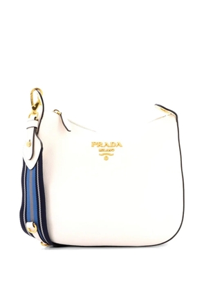 Prada Pre-Owned Dual Strap Vitello Daino Medium hobo bag - White