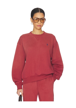 Polo Ralph Lauren Arctic Fleece Crew Sweatshirt in Brick. Size M. Also in L, XL.