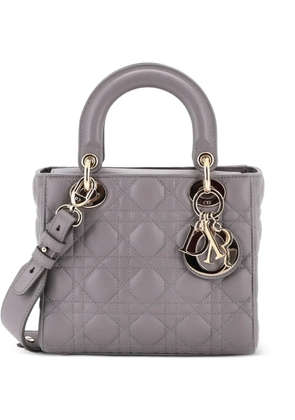 Christian Dior Pre-Owned My ABCDior Lady Dior Bag Cannage Quilt Lambskin crossbody bag - Grey