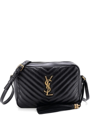 Saint Laurent Pre-Owned Lou Camera Bag Matelasse Chevron Leather Small crossbody bag - Black