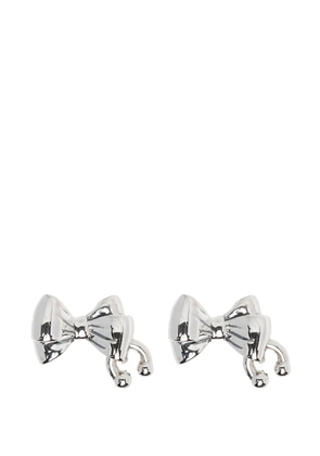 Stolen Girlfriends Club bow pierced earrings - Silver