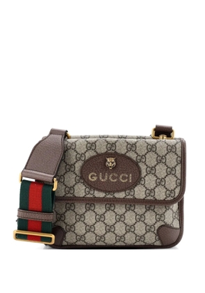 Gucci Pre-Owned Neo Vintage Flap Messenger GG Coated Canvas Small crossbody bag - Brown