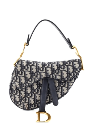 Christian Dior Pre-Owned Saddle Handbag Oblique Canvas Mini shoulder bag - Blue
