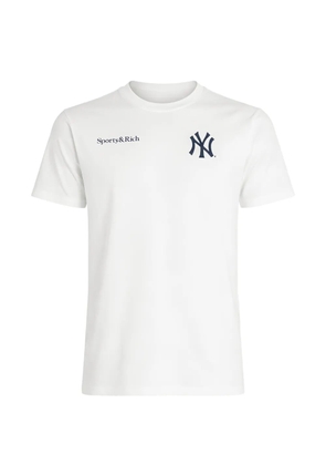 Sporty & Rich Yankees Curve T-shirt - White