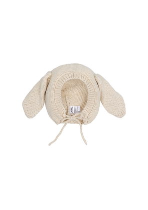 Wild Wawa Kids Bunny Bonnet in Cream. Size 12-24M. Also in 2-4Y.