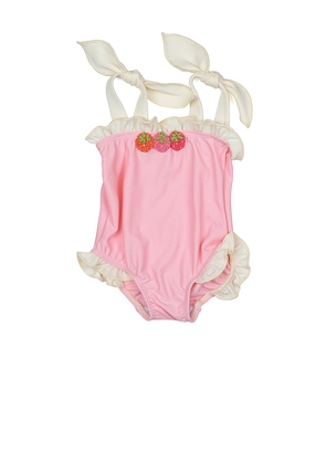 Wild Wawa Kids Strawberries Swimsuit in Pink. Size 12/24. Also in 2/3, 3/4.