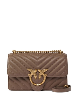 PINKO mini Love Bag One chevron shoulder bag - Brown