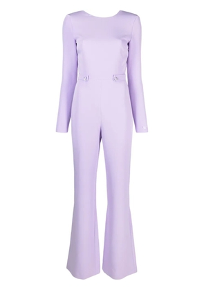 Chiara Ferragni open-back flared jumpsuit - Purple