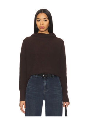Vince Boiled Funnel Neck Pullover in Brown. Size S. Also in M.