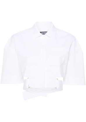 Jacquemus La Chemise Courte Bari shirt - White