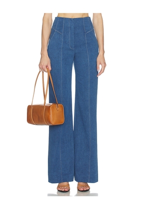 Veronica Beard Frenkle Pant in Blue. Size 00. Also in 0, 2, 4, 6, 8, 10.