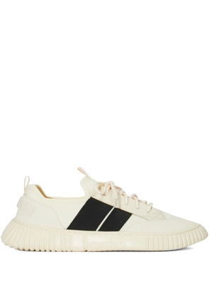 Osklen lace-up panelled sneakers - White