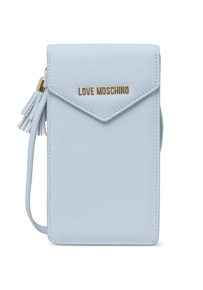Love Moschino tassel-detail phone bag - Blue