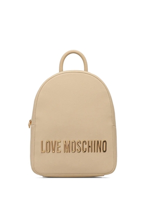 Love Moschino logo-detail backpack - Neutrals