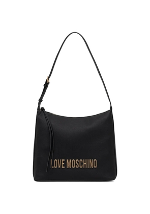 Love Moschino logo-detail shoulder bag - Black