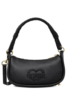 Love Moschino logo-detail braided-handle tote bag - Black