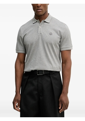 BOSS button logo polo shirt - Grey