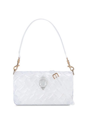 Kurt Geiger London Kensington Jelly quilted eagle-head-embellished shoulder bag - White