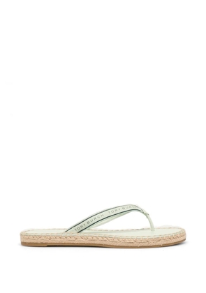 Tory Burch logo-detail espadrilles - Green