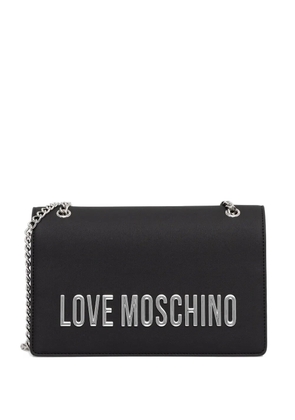 Love Moschino chain-strap logo cross body bag - Black