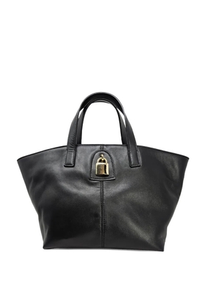 Madison.Maison x Joan Hornig lock-detail leather tote bag - Black