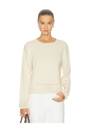 Velvet by Graham & Spencer Rosalyn Sweater in Cream. Size S. Also in XS, M, L.