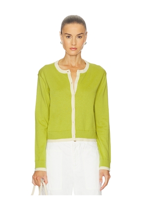 Velvet by Graham & Spencer Saylor Lux Cotton Cashmere in Green. Size S. Also in XS, M, L.