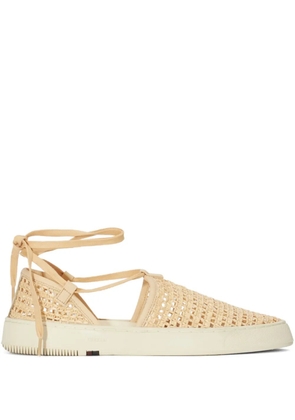 Osklen Soho woven tie-up espadrilles - Neutrals