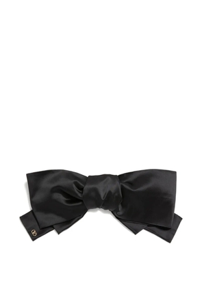 Valentino Garavani satin bow hair clip - Black