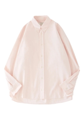 Studio Nicholson embroidered cotton shirt - Neutrals