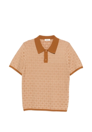 SANDRO patterned polo shirt - Neutrals