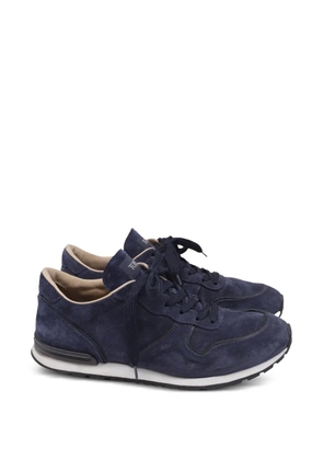 Tod's Vintage suede lace-up fastening sneakers - Blue