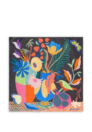 Bimba y Lola graphic-print scarf - Grey