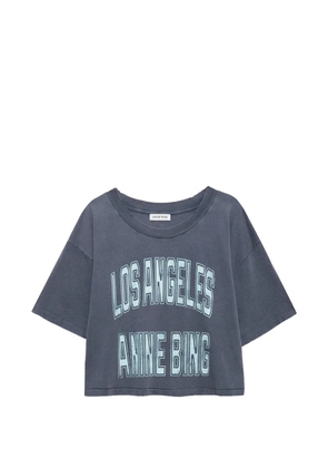 ANINE BING Johnny cropped T-shirt - Grey