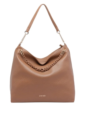 LIU JO chain tote bag - Brown
