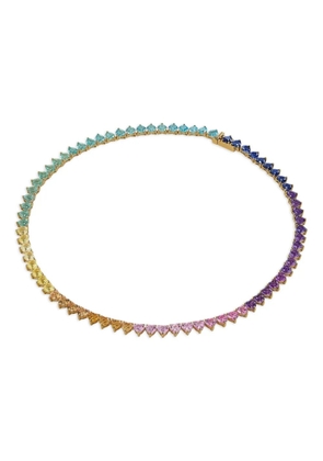 Anabela Chan Pasque Eternity Heart necklace - Purple