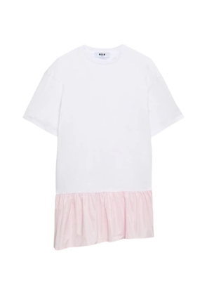 MSGM ruffled mini dress - White