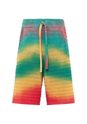 Laneus knitted drawstring shorts - Green