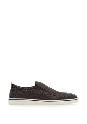 Ferragamo slip on sneaker - Brown