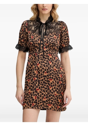 NEVER FULLY DRESSED Lyla mini dress - Brown