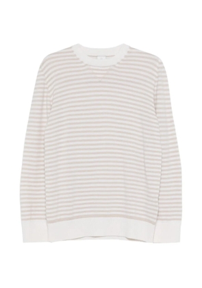 Eleventy striped crewneck jumper - Neutrals