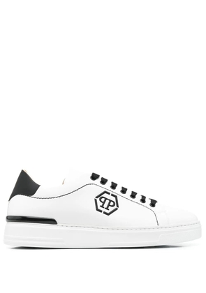 Philipp Plein low-top leather sneakers - Black