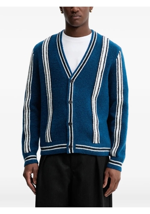 Marc O'Polo striped v-neck cardigan - Blue