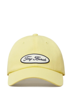 Tory Burch logo-patch baseball cap - Yellow