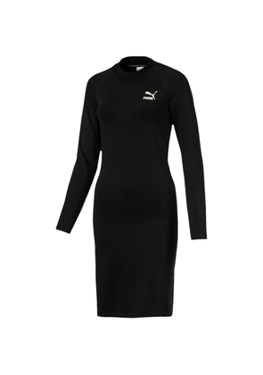 PUMA long-sleeve cutout midi dress - Black
