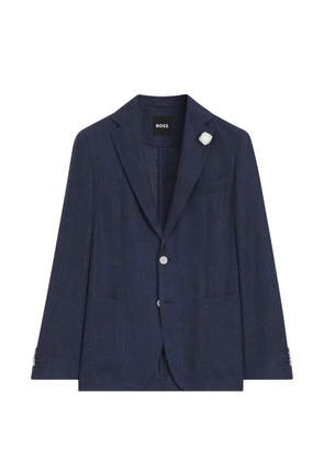 BOSS buttoned single-breasted blazer - Blue