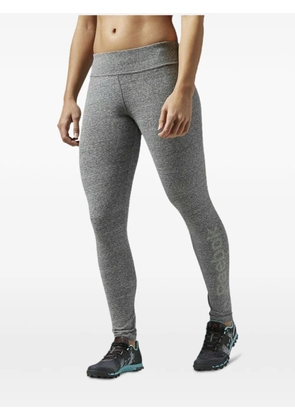 Reebok logo-lettering leggings - Grey
