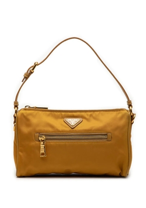 Prada Pre-Owned 2013-2025 Saffiano Trimmed Tessuto handbag - Yellow