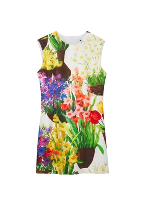 MSGM floral-print mini dress - White